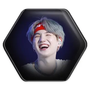 پیکسل شش ضلعی شوگا Suga گروه بی تی اس BTS