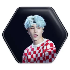 پیکسل شش ضلعی شوگا Suga گروه بی تی اس BTS