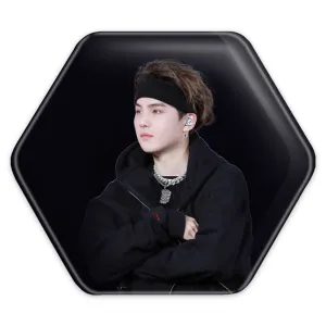 پیکسل شش ضلعی شوگا Suga گروه بی تی اس BTS