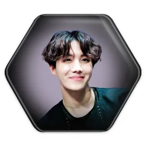 پیکسل شش ضلعی جی هوپ J Hope گروه بی تی اس BTS