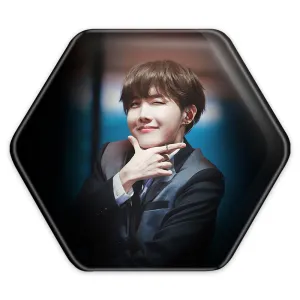پیکسل شش ضلعی جی هوپ J Hope گروه بی تی اس BTS
