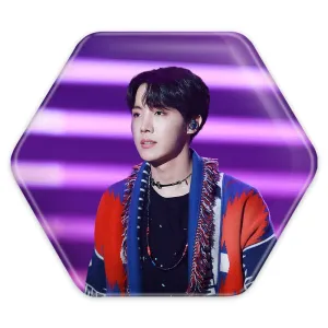 پیکسل شش ضلعی جی هوپ J Hope گروه بی تی اس BTS