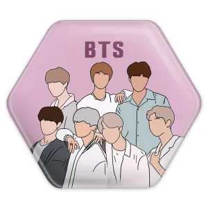 پیکسل شش ضلعی گروه بی تی اس BTS