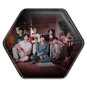 پیکسل شش ضلعی گروه بی تی اس BTS
