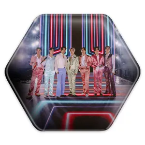 پیکسل شش ضلعی گروه بی تی اس BTS