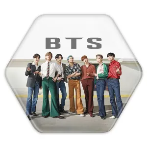 پیکسل شش ضلعی گروه بی تی اس BTS