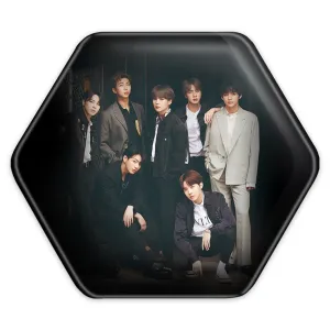 پیکسل شش ضلعی گروه بی تی اس BTS