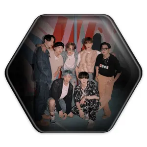 پیکسل شش ضلعی گروه بی تی اس BTS