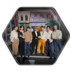 پیکسل شش ضلعی گروه بی تی اس BTS