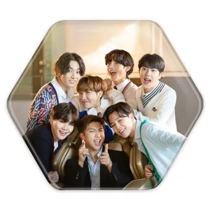پیکسل شش ضلعی گروه بی تی اس BTS