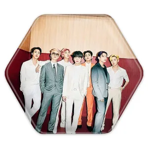 پیکسل شش ضلعی گروه بی تی اس BTS