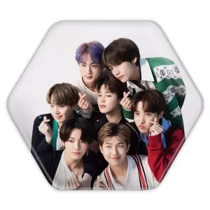 پیکسل شش ضلعی گروه بی تی اس BTS