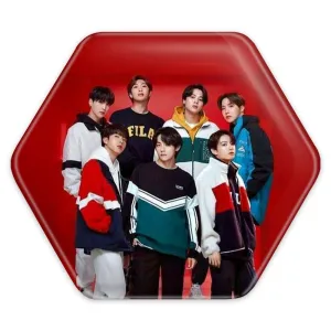 پیکسل شش ضلعی گروه بی تی اس BTS