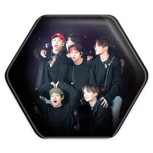 پیکسل شش ضلعی گروه بی تی اس BTS