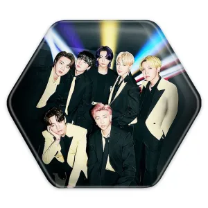 پیکسل شش ضلعی گروه بی تی اس BTS