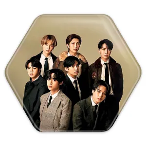 پیکسل شش ضلعی گروه بی تی اس BTS