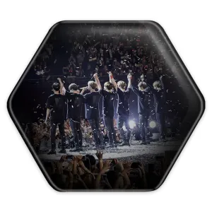 پیکسل شش ضلعی گروه بی تی اس BTS