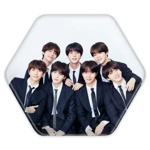 پیکسل شش ضلعی گروه بی تی اس BTS