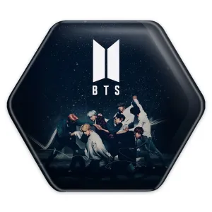 پیکسل شش ضلعی گروه بی تی اس BTS