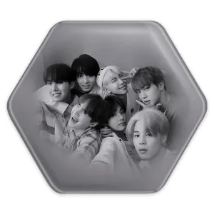 پیکسل شش ضلعی گروه بی تی اس BTS