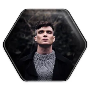 پیکسل شش ضلعی کیلین مورفی سریال پیکی بلایندرز Peaky Blinders