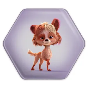 پیکسل شش ضلعی صد درصد گرگ Wolf 100%