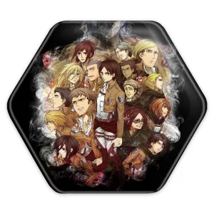 پیکسل شش ضلعی انیمه اتک آن تایتان Attack on Titan