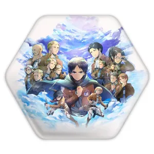 پیکسل شش ضلعی انیمه اتک آن تایتان Attack on Titan