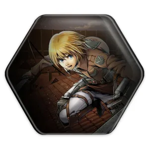 پیکسل شش ضلعی آرمین آرلرت انیمه اتک آن تایتان Attack on Titan