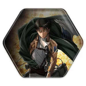 پیکسل شش ضلعی لیوای آکرمن انیمه اتک آن تایتان Attack on Titan