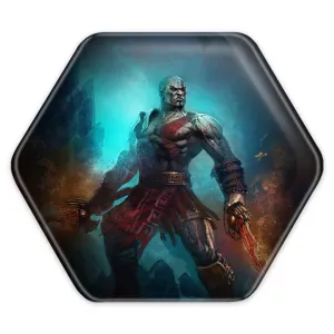 پیکسل شش ضلعی خدای جنگ God Of War