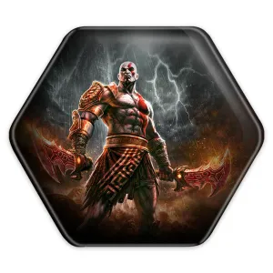 پیکسل شش ضلعی خدای جنگ God Of War