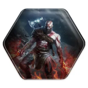 پیکسل شش ضلعی خدای جنگ God Of War