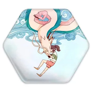 پیکسل شش ضلعی انیمه شهر اشباح Spirited Away