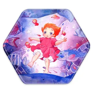 پیکسل شش ضلعی انیمه پونیو Ponyo
