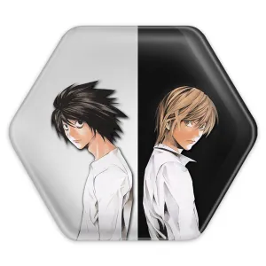 پیکسل شش ضلعی ال و لایت یاگامی انیمه دفترچه مرگ Death Note