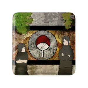 پیکسل مربعی ایتاچی و ساسکه و نماد خاندان اوچیها انیمه ناروتو Naruto