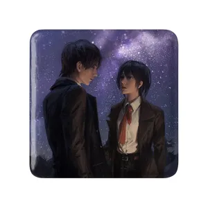 پیکسل مربعی ارن و میکاسا انیمه اتک آن تایتان Attack on Titan