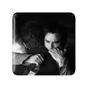 پیکسل مربعی دیمون و استفان سالواتوره خاطرات یک خون آشام The Vampire Diaries