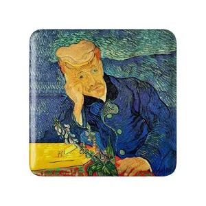 پیکسل مربعی نقاشی پرتره دکتر گاشه اثر ونسان ونگوگ