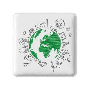 پیکسل مربعی حمایت از محیط زیست
