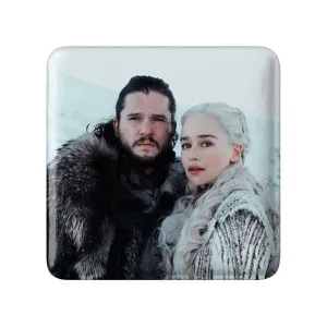 پیکسل مربعی دنریس تارگرین و جان اسنو گیم اف ترونز Game of Thrones