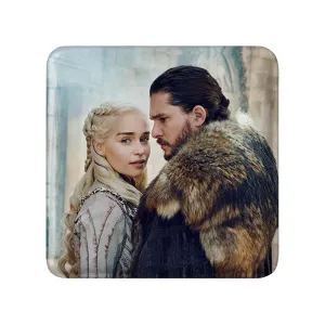 پیکسل مربعی دنریس تارگرین و جان اسنو گیم اف ترونز Game of Thrones