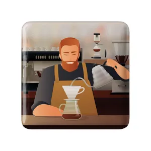 پیکسل مربعی باریستا کافه چی
