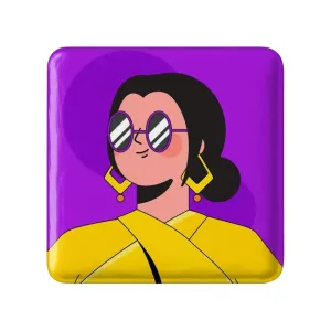 پیکسل مربعی دختر قوی Girl Power