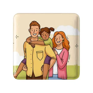 پیکسل مربعی خانواده شاد