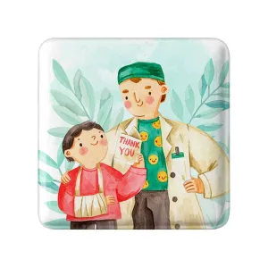 پیکسل مربعی پزشک و پرستار