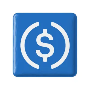 پیکسل مربعی ارز دیجیتال یو اس دی کوین