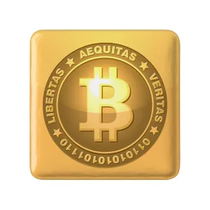 مگنت مربعی ارز دیجیتال بیت کوین