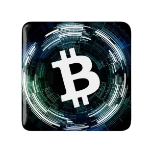 مگنت مربعی ارز دیجیتال بیت کوین